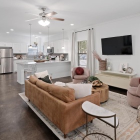 Beautiful living spaces with natural lighting bright and spacious living room